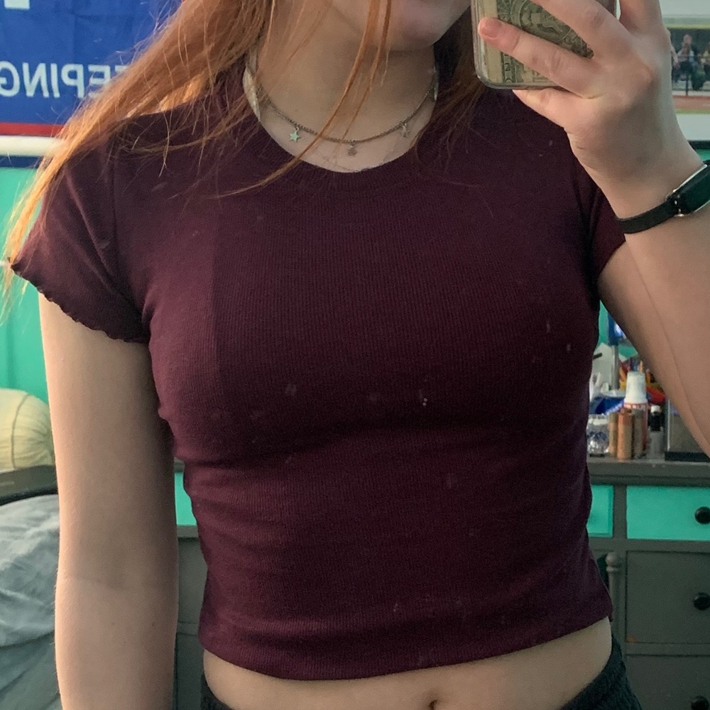 Maroon shirt